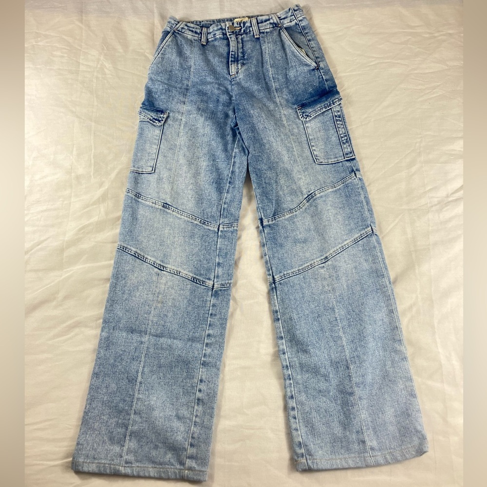 L’Agence Brewer Brooklyn High Rise Utility Wide Leg Jeans - Picture 4 of 9